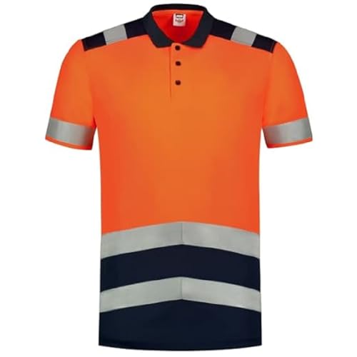 Polo Tricorp 203007 haute visibilité orange bicolore polyester Cooldry