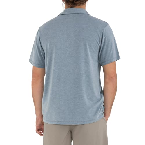 Free Fly Men's Flex Polo - Premium Weight Bamboo Viscose Stretch Fabric Polo Shirt with Sun Protection UPF 50+2