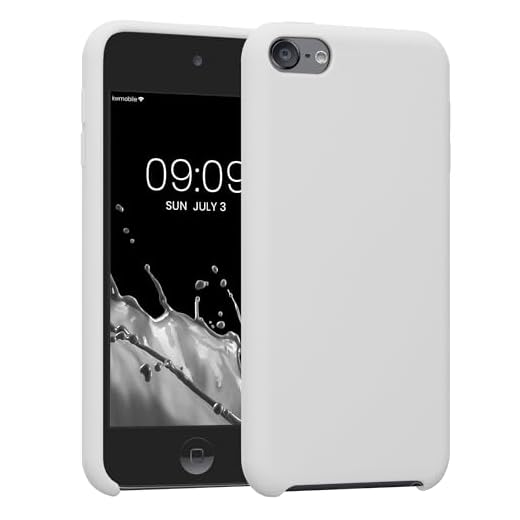 kwmobile TPU Silicone Case Compatible with Apple iPod Touch 6G / 7G (6th and 7th Generation) - Case Soft Flexible Protective Cover - White Matte