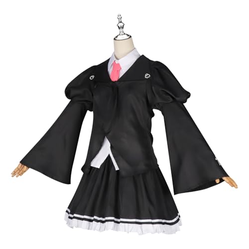 Disfraz cosplay de uniforme escolar negro para niña miniatura 6