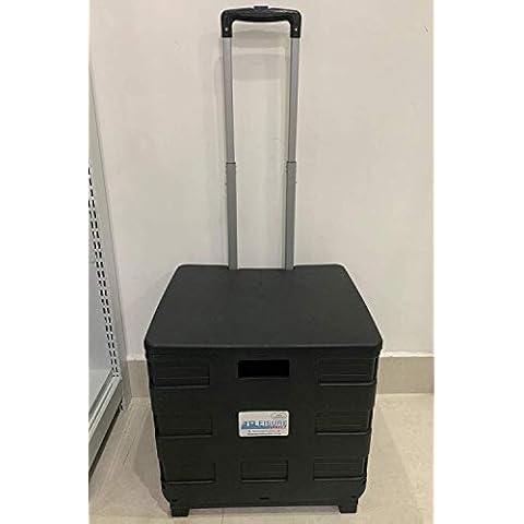 Leisure Direct Large Folding Trolley with Lid Cover