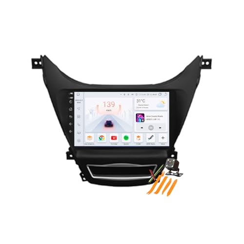 Autorradio con Carplay para Hyundai Elantra 2011, GPS satelital y sonido digital DSP