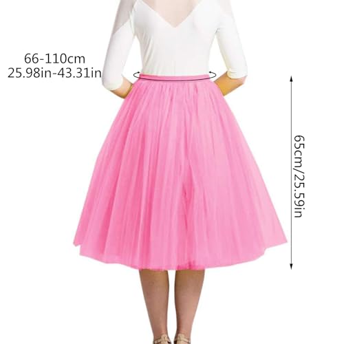Falda tutú elástica de tul multicapa verde hierba para mujer con cinturón 3