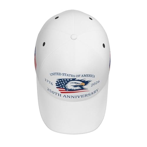 Image of USA Flag Baseball Cap American Patriotic Trucker Hat Father Dad Mother Mom Adjustable Sportswear Hat for Men Women Adults