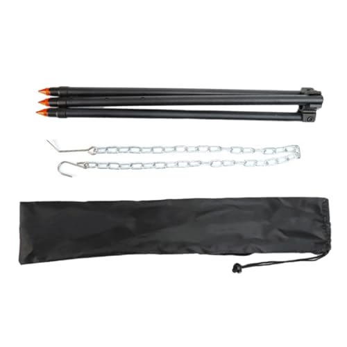 HERAON Rustproof Camping Tripods with Nonslip Feet for Secure Outdoor Cooking Grills Rack Suitable for Variouis Terrains