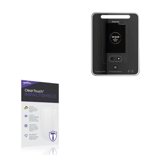 BoxWave Screen Protector Compatible With Anviz CX7 Time Clock - ClearTouch ImpactShield (2-Pack), Impenetrable Screen Protector Flexible Film