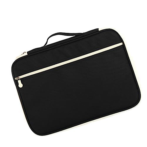 Operitacx 3Pcs Pasta Com Zíper Organizador De Portfólio A4 Bolsa De Documentos Pacote De Arquivo Hom