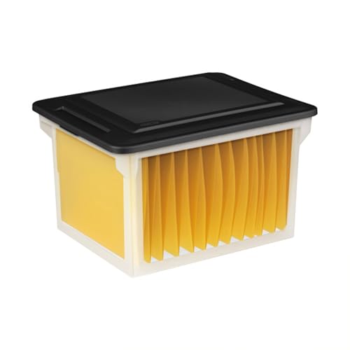 Sterilite 18689004 File Box, Stackable Storage Bin With Lid, Plastic Container To Organize Taxes thumb #8