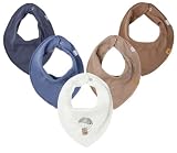 NAME IT Halstuch 5er Set Baby Dreieckstücher Halstücher 5 Stück ★ SPARPACK (Wild Tiger)