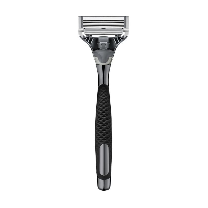 Harry's Chrome Edition 'The Winston' Bundled with Harry's Razor Blade Refills x 4 Pack, Silver - Image 4