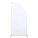 BalsaCircle 6x3 feet Matte White Fitted Spandex Half Moon Wedding Arch Backdrop Stand Cover Party Events Reception Decorations Supplies