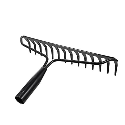 Garden Tools Metal Rake Head Garden Hand Rake Garden Cultivator Tools Portable Small Rake Mini Flower Rake for Planting Loosening Rake Head Lawn Leveling Rake