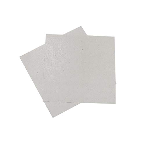Meter Star Lot de 2 feuilles de mica pour four à micro-ondes - 13 x 13 cm - Convient à tous les fours à micro-ondes - Épaisseur : 0,4 mm
