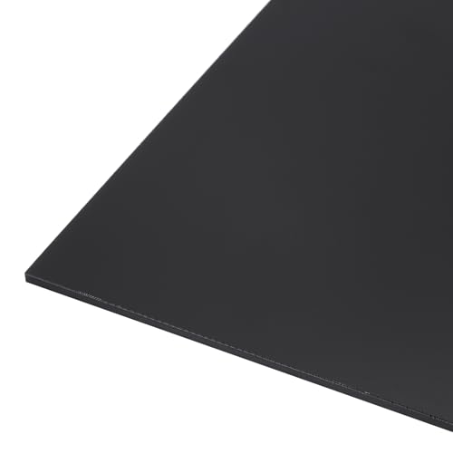 Image of 24 inch x 24 inch x 1 /8 inch HDPE Plastic Sheet, High Density Polyethylene Sheet Cutting Board Black Solid Block, [for DIY, Home Floor]