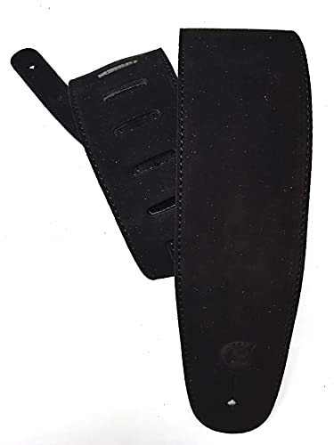 Custom Style T8SU – Sangle de guitare et de basse en cuir suédé - Les Beatles, Paul McCartney, John Lennon, RIngo Starr, George Harrison Custom Style T8SU - Sangle de guitare et de basse en cuir suédé