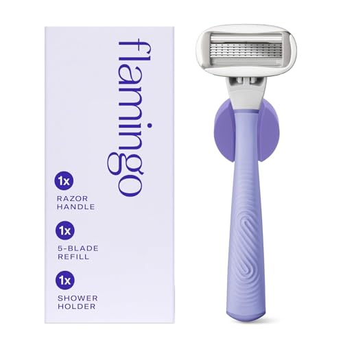 Flamingo Razors for Women - Razor Handle and Blade Refill - Lilac - image 1