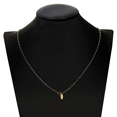 SEAYII Initial Pendant Enhancer 14K Gold Plated Boho Simple Delicate Jewelry Gift for Letter Necklace DIY