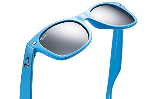 Ray-Ban RB2132-755/40 Sunglasses Light Blue w/Silver Mirror Lens 52mm3
