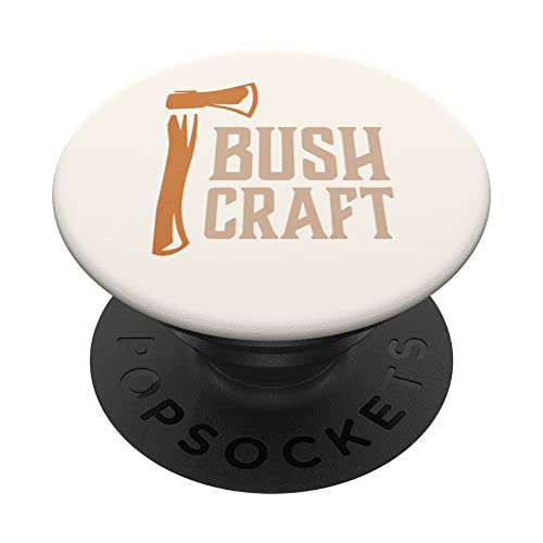 Bushcraft Outdoor Survival Living Nature Camping Hatchet PopSockets Swappable PopGrip, Black