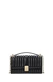 kate spade new york Deco Flap Chain Crossbody, Quilted Black