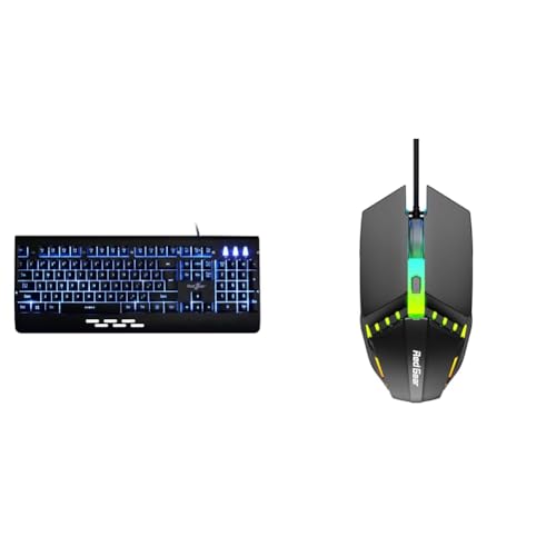 Image of Redgear Blaze Semi-Mechanical Wired Gaming Keyboard with 3 Colour Backlit, Full Aluminium Body & Win