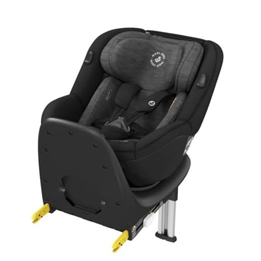 Maxi-Cosi Mica, Silla de Coche Giratoria 360° Isofix, Silla Auto Reclinable y Contramarcha, Con Reductor Bebé Recién Nacido, 0 Meses - 4 Años, Color Authentic Black