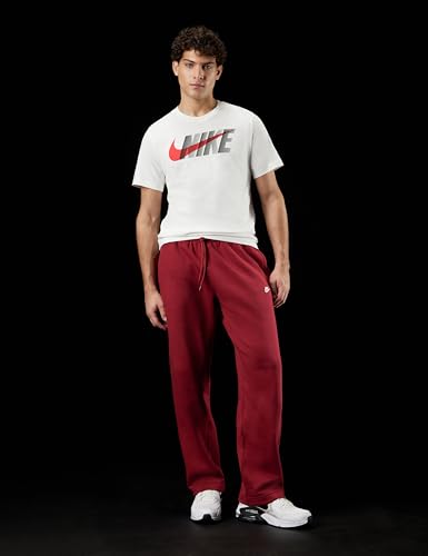 Image of Nike Men's Club Open Hem Brushed Fleece Pants