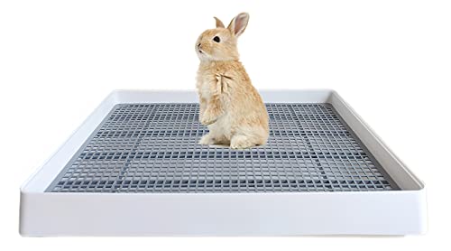 PODOO Rabbit Litter Box – Training Potty Tray for Guinea Pig & Small Pets · Spacious Grid Pan with Low Entrance, Easy-Clean & Odor-Resistant—Helps Keep a Clean Cage and Reduce Mess - image 8