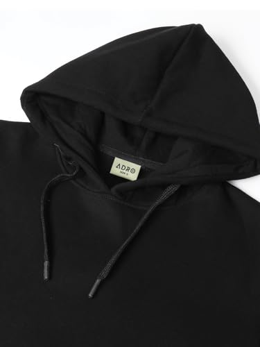 Image of ADRO Mens Graphic Hoodie | Regular Fit 320 GSM Cotton Hoody | Hoodies /Sweatshirt for Men | Soft Brushed Fleece Fabric