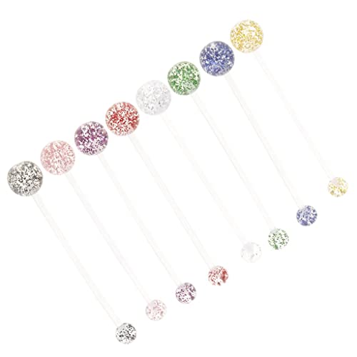 Colaxi 8 Peças de Joias de Corpo Misto 14g / Acrílico