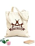 AILOONG Logo d'un studio de tatouage, identité visuelle d'une boutique de tatouage, machines et outils pour tatoueurs Sacs femme en calicot tissu épais de 340g/m² Pliable