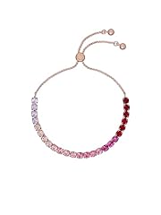 Rose Gold Tone/Pink Ombre Crystal