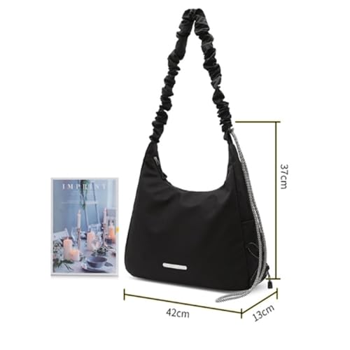 Travel Garment Bags Yoga Bag Simple Women's Shoulder Bag Yoga Fitness Bag Duffle Bag(Black)3