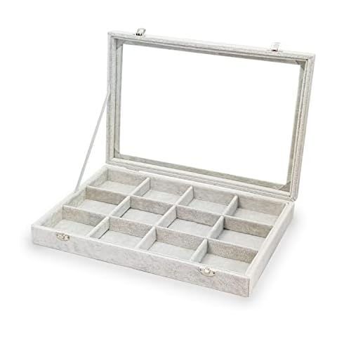 Expositor tela gris 12 espacios Maestrorelojero Cover