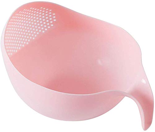 Image of STOCKZONE Multi Color Water Strainer or Washer Bowl for Rice Vegetable & Fruits (Pack of 1) (Single Handel Rice Bowl)