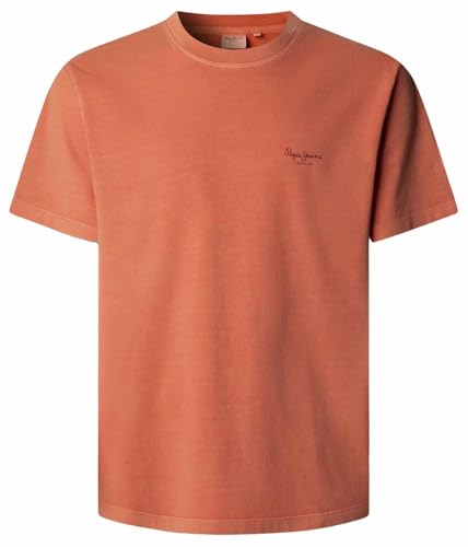Pepe Jeans Herren Jacko T-Shirt, Orange (Dark Coral Orange), S – Ansicht 1