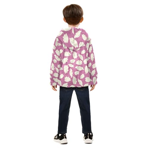 Dumpling Girls Fleece Jacket Girls Fall Jacket Girls Zip Up Hoodie Girls Sherpa Jacket 2-10T4