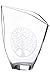 Produktbild GILDE GLAS art Deko Vase Blumenvase aus Glas - mit Lebensbaum Motiv - Moderne Dekoration Wohnzimmer Geschenk für Frauen- Farbe: transparent Höhe 33 cm