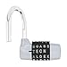 HOJLKLD Gym Locker Lock 5 Letter Word Lock Safety Padlock Combination Lock for School Gym Locker,Sports Locker,Fence,Toolbox,Case,Hasp Storage (1, Silver)