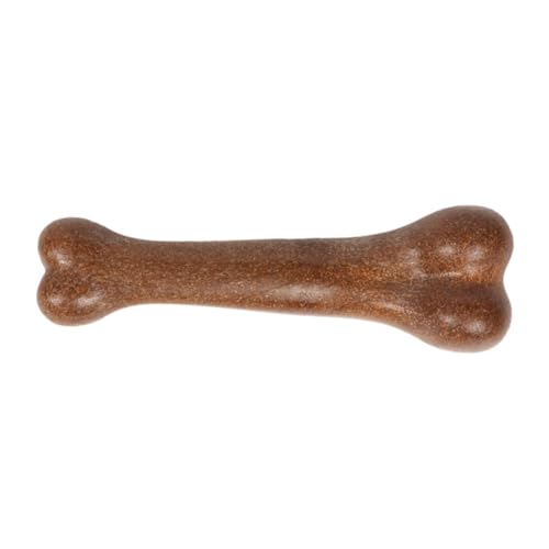 Luxshiny Palo Molar para Perros Natural 15 Cm Resistente Sabor Carne Hueso Marrón para Cuidado Dental Perros Interacción y Entrenamiento Mascotas