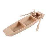 Nicear Segelboot Ornament Miniatur Geschenke Hand Holz Handwerk Segelboot Handwerk Kleines Modell Fischerboot Schiff Dekorieren Modell