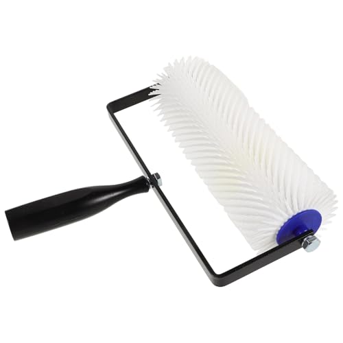 HONITANO Spiked Roller for Self Leveling Floor Screed, 10-inch (23cm) Latex Floor Roller with Dowel Nails, Epoxy Defoaming Spike Screed Flooring Tool for Concrete Surface Finishing