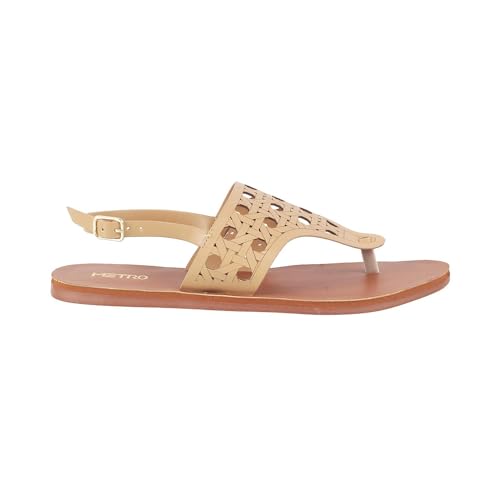 Image of Metro Women Synthetic Leather Flat Sandal
