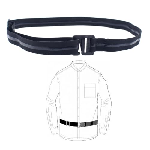 Anti-Slip Anti-Wrinkle Strap for Men Elastic Shirt Stay Belt Comfortable Locking Mechanism for Formal Wear and Casual Outings3