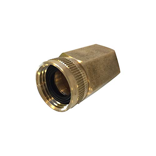 Evita enredos con el conector de latón doble giratorio Sun Joe de 3/4 pulgadas XL 2
