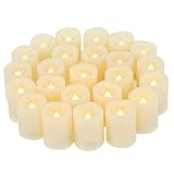 CANDLE CHOICE Battery Operated Flameless Votive Candles Realistic Flickering Fake Electric LED Tea...