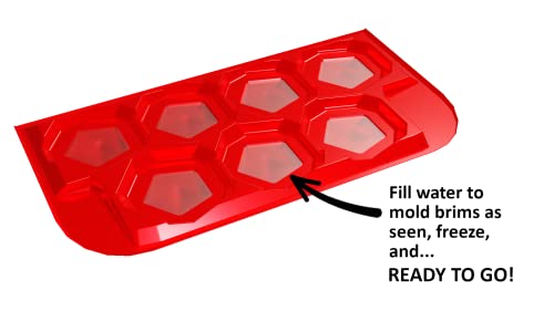 Ice Tray New - Crystal Shaped Ice Cubes - Made In Usa - 2022 Model - Unique Shapes - Bpa Free - Affordable - Easy & Quick Release #TOP6