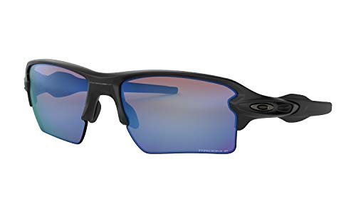 Oakley Flak 2.0 XL Sunglasses (Matte Black Frame/Prizm Deep H2 O Polarized Lens) with USA Flag Lens Cleaning Kit2
