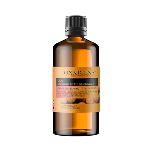 Oxxigena - Aceite de Avellana de Albaricoque 100% Puro, Pack de 500 ml, Tonificante y Regenerador, Acción Iluminadora y Revitalizante Ideal para Tratar la Piel Apagada y Opaca