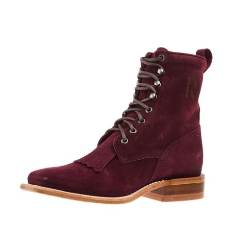 Womens Red Lacer Roughout Boot